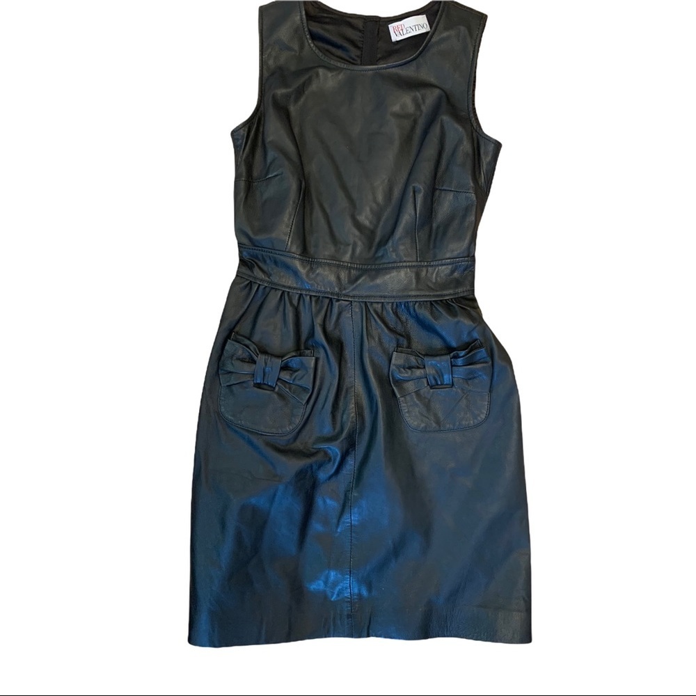 Red Valentino leather dress